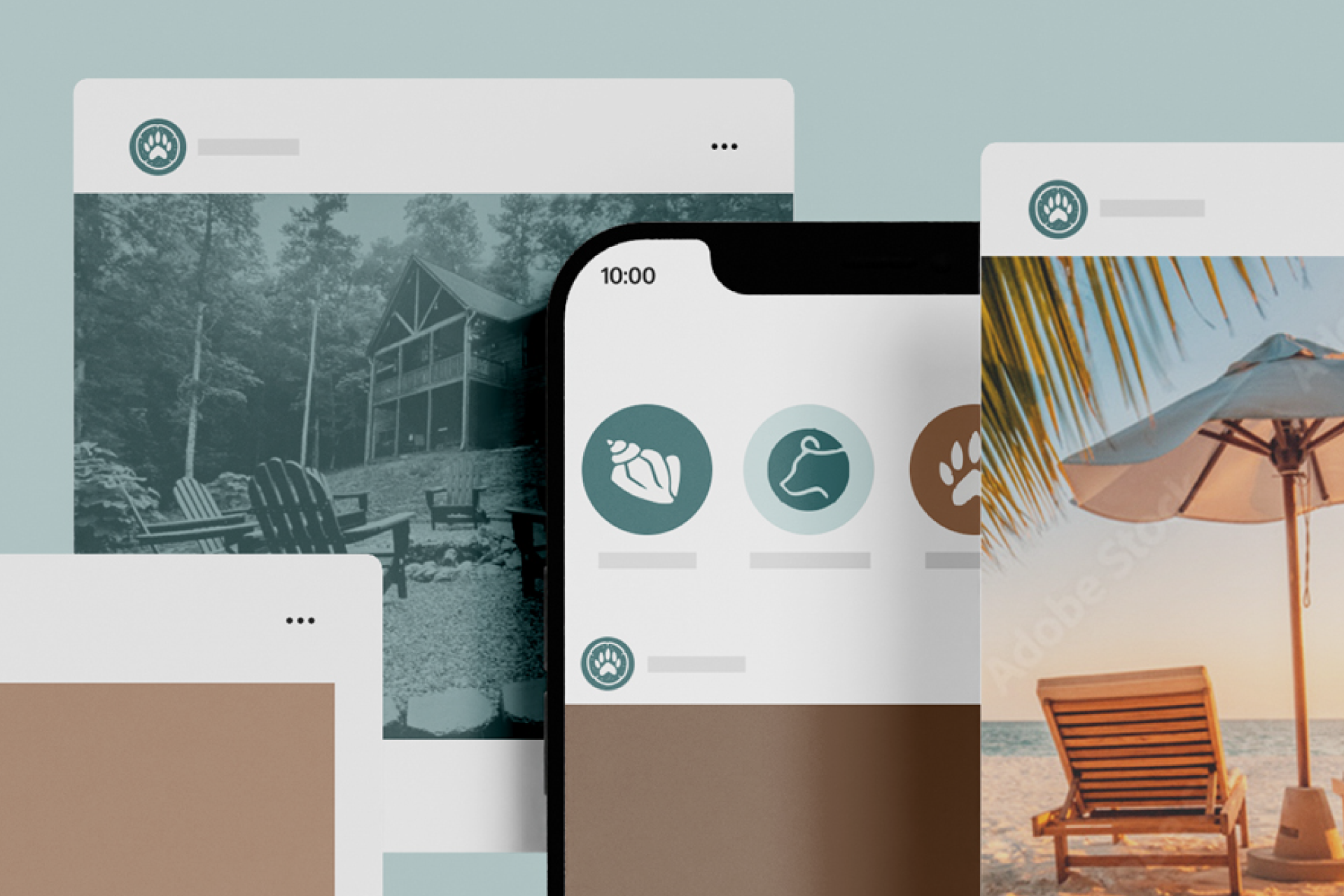 Sandy Bear Vacation Rentals Social Media Branding for Instagram