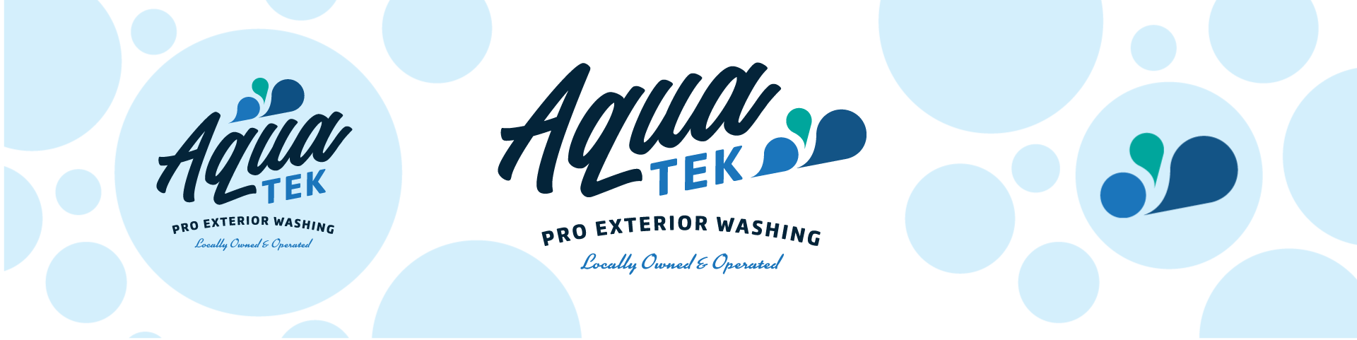 AquaTek Pro Exterior Washing Logos